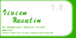 vivien musulin business card